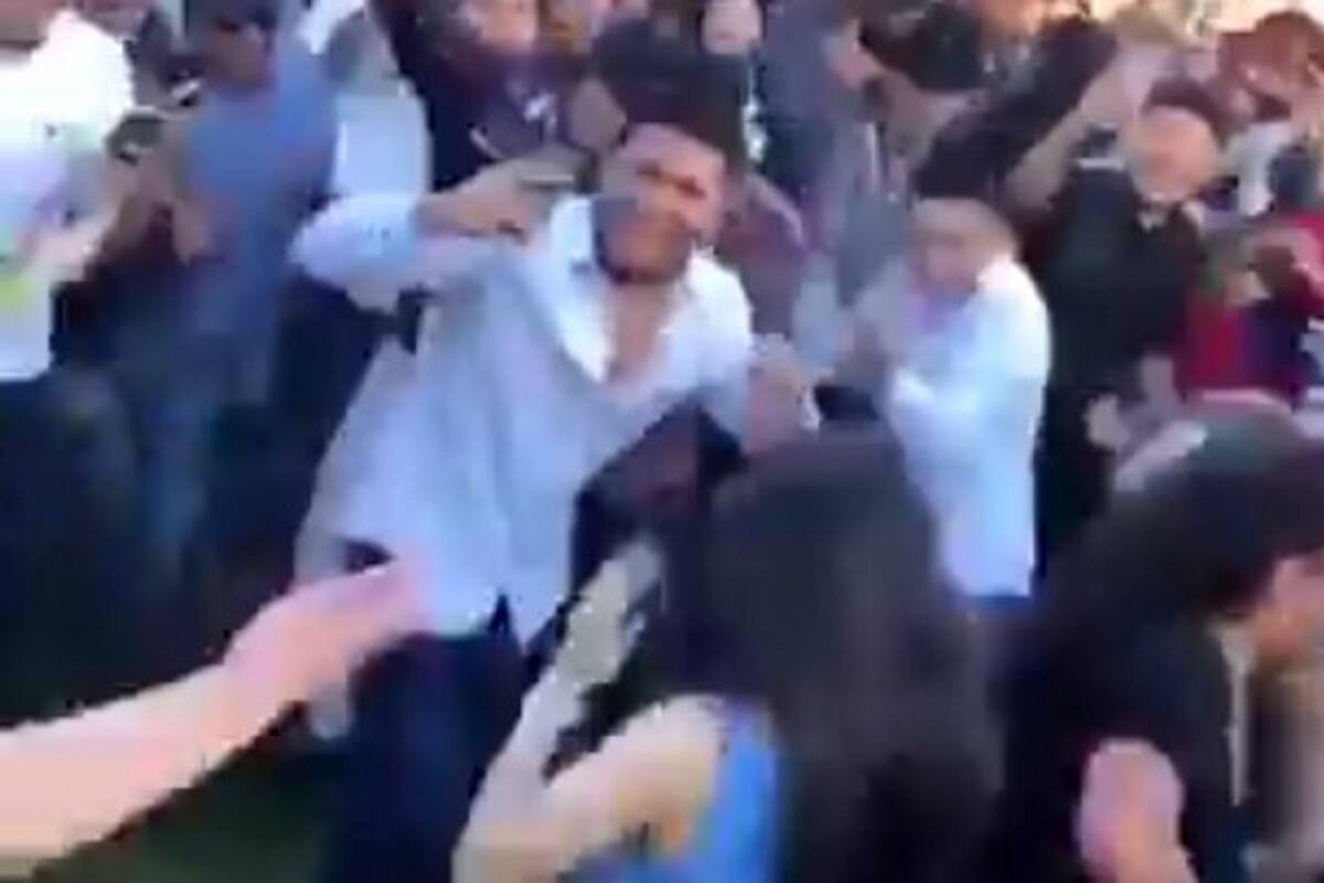 VIDEO VIRAL: Con su baile, hombre detiene una pelea de mujeres en evento masivo