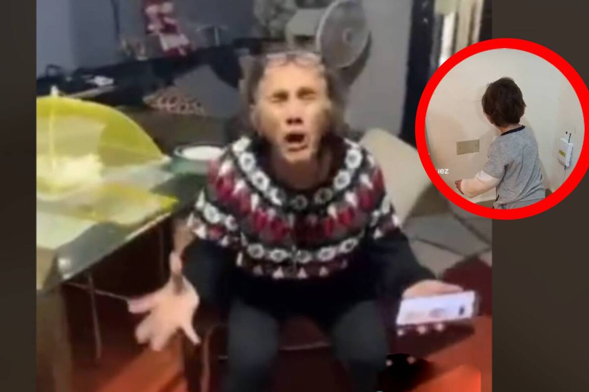 VIDEO: Le hacen la broma viral de la explosión a una tierna abuelita