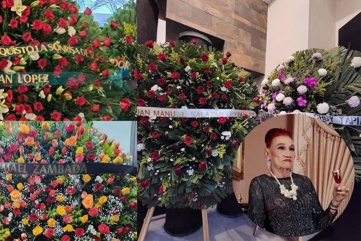 Coronas de flores para 'La Gilbertona' se vuelven virales debido a sus remitentes