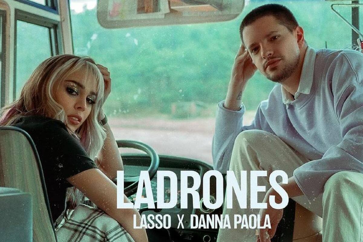 Lasso presenta su segunda colaboración musical junto a Danna Paola 'Ladrones'