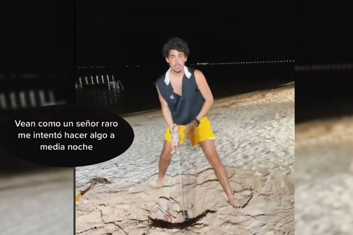 Joven desentierra una brujería de la arena y un hombre misterioso comienza a gritar
