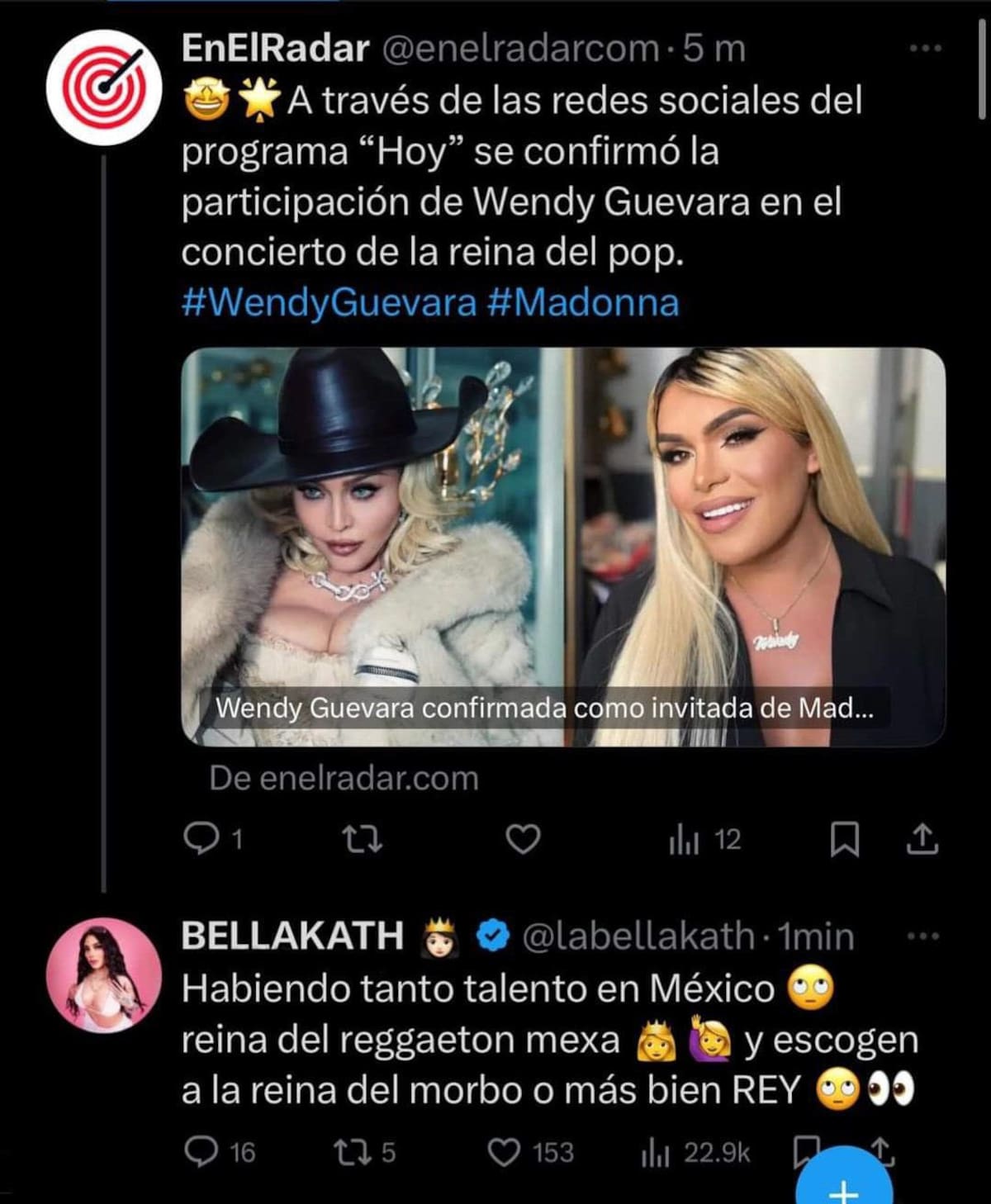 Bellakath lanza comentario transfóbico.