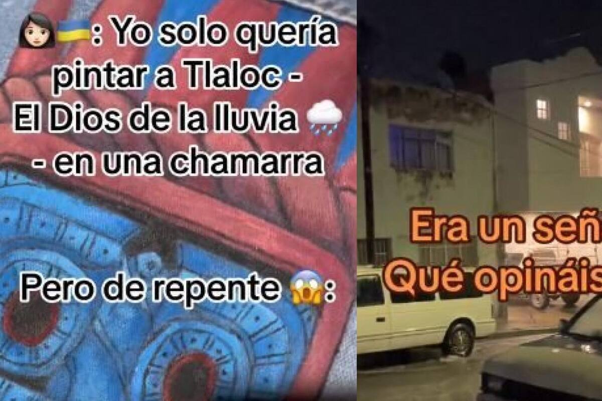 VIRAL: Chica pinta a Tláloc y comienza una tormenta