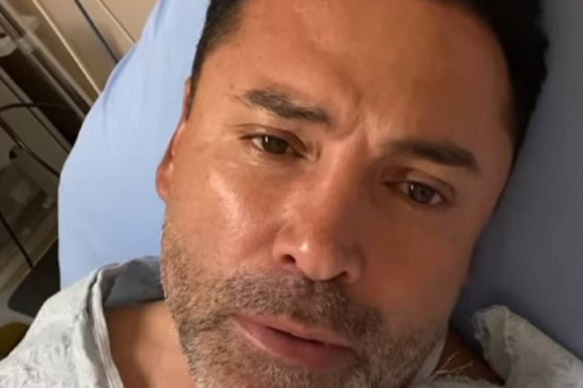 Óscar de la Hoya es hospitalizado por Covid-19: "No puedo respirar bien"