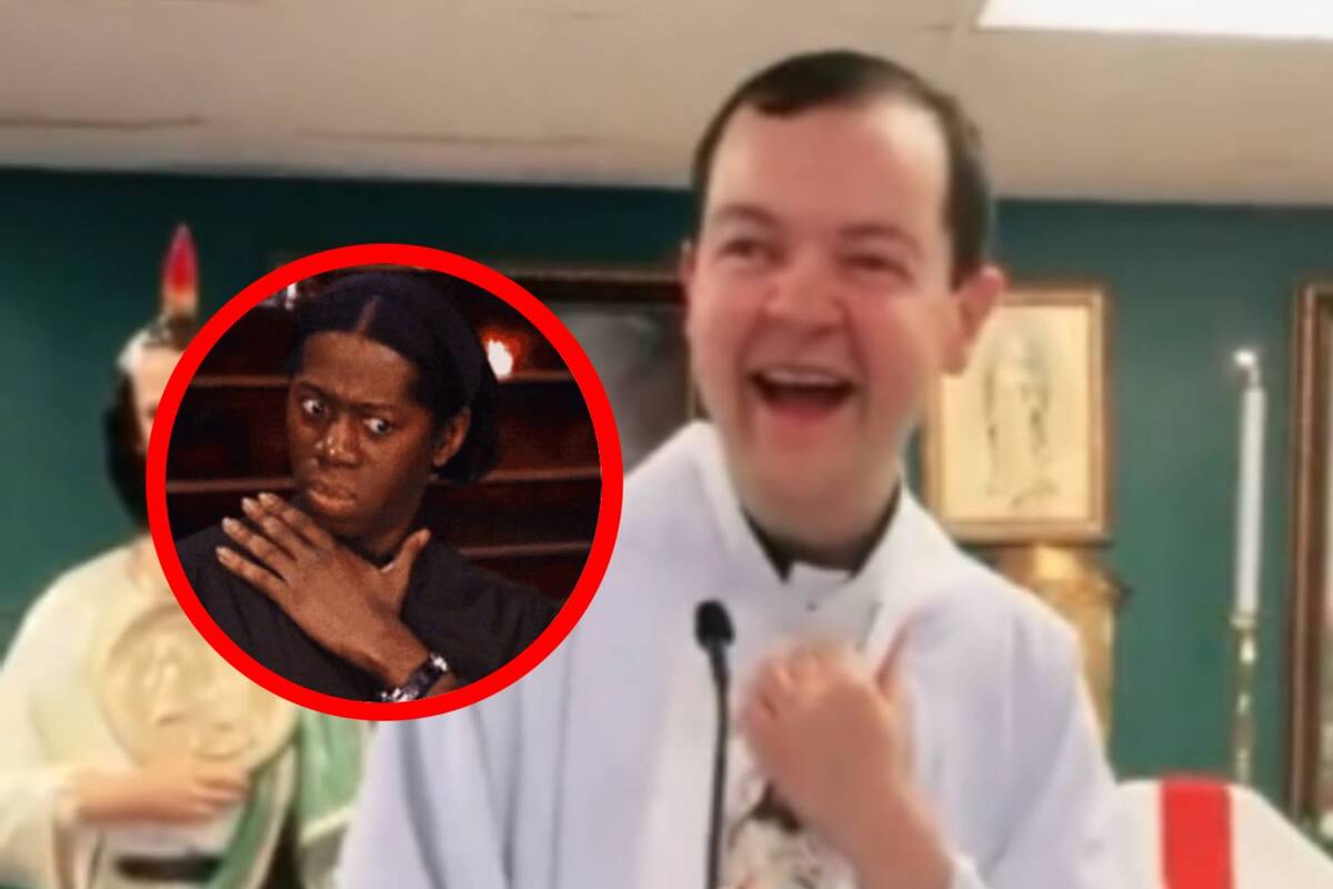 VIDEO: Feligreses ríen a carcajadas por frase en doble sentido del sacerdote
