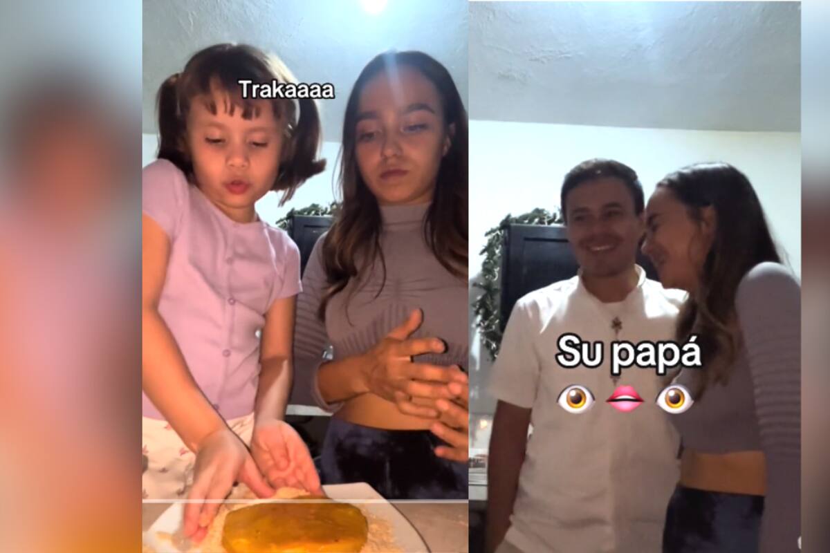 VIRAL: niña REGAÑA a su papá por no ayudar a su madrastra a hacer la comida