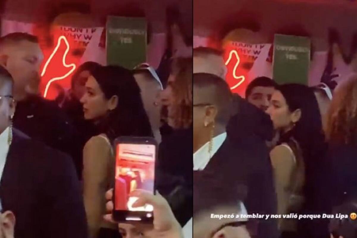 ¿Un bolillo para el susto? A Dua Lipa le agarra el temblor en pleno antro de la CDMX
