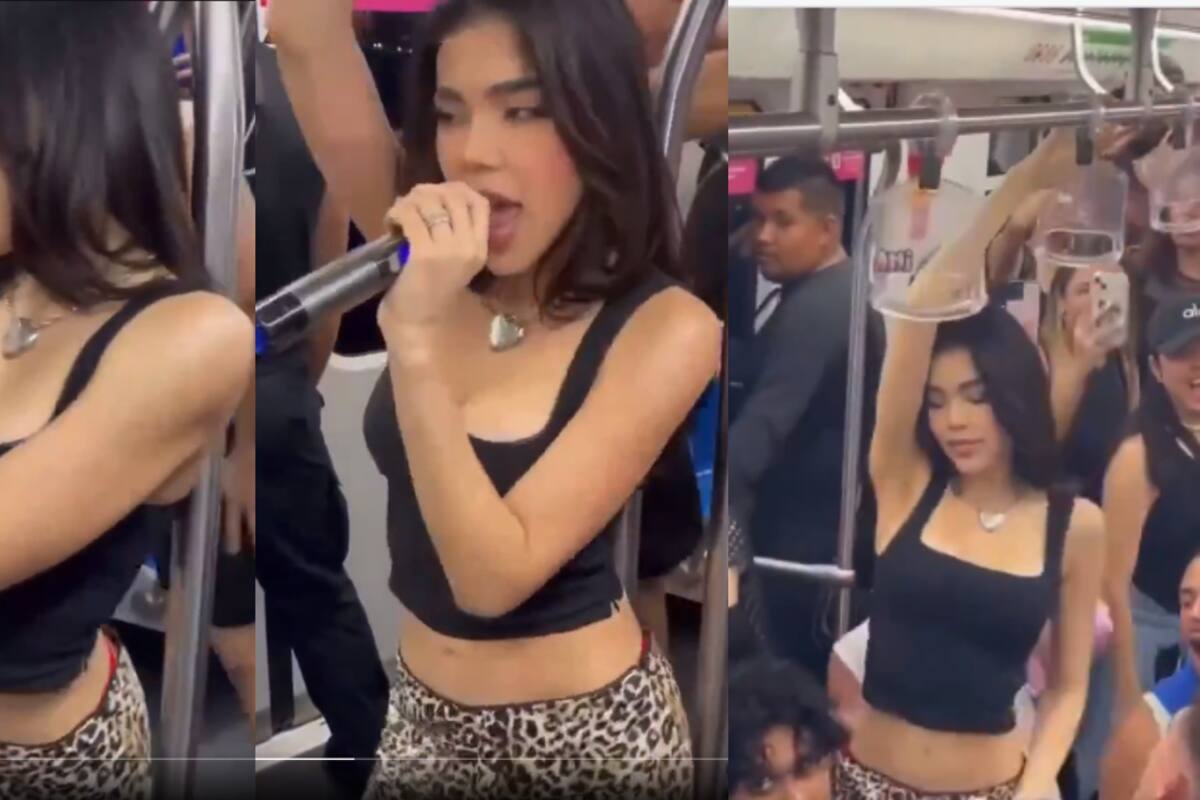 VIDEO: Kenia Os sorprende a todos con una presentación sorpresa en el metro de Monterrey