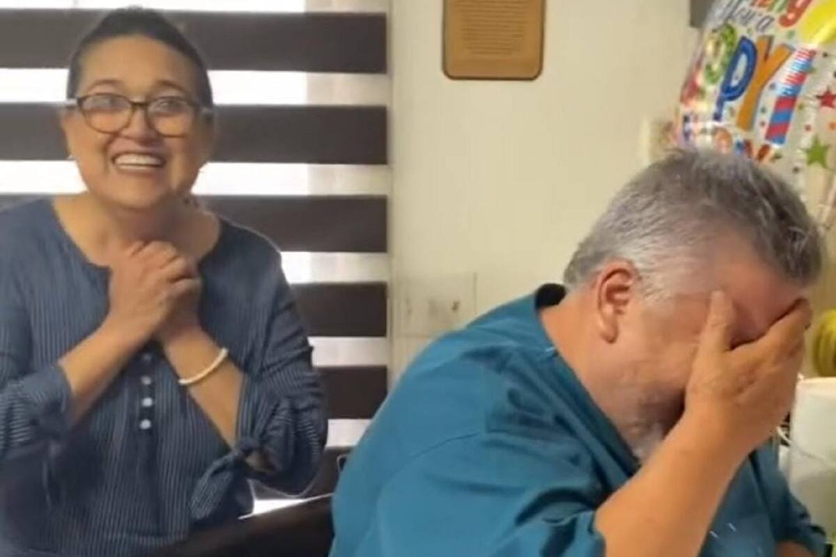 Pareja enternece a todo TikTok al enterarse de que se convertirán en abuelos