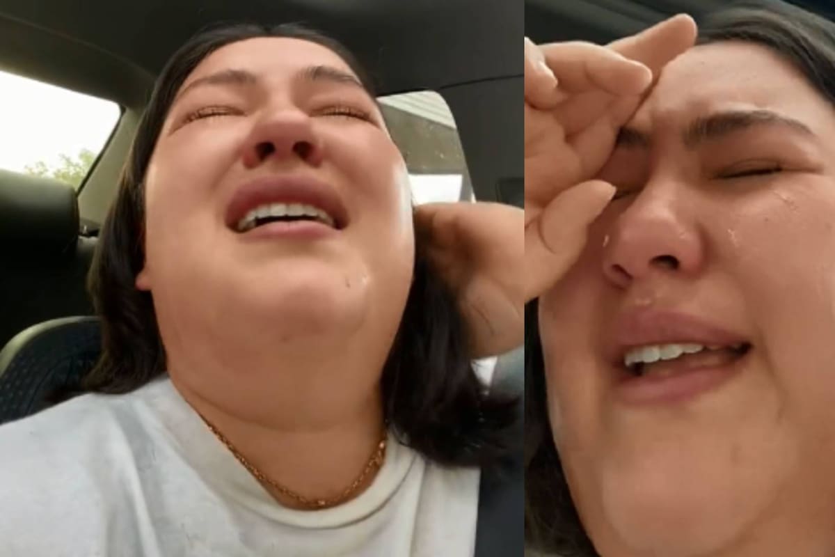 Mujer cerró ciclos con corte de cabello y llora al salir de la estética por mal resultado