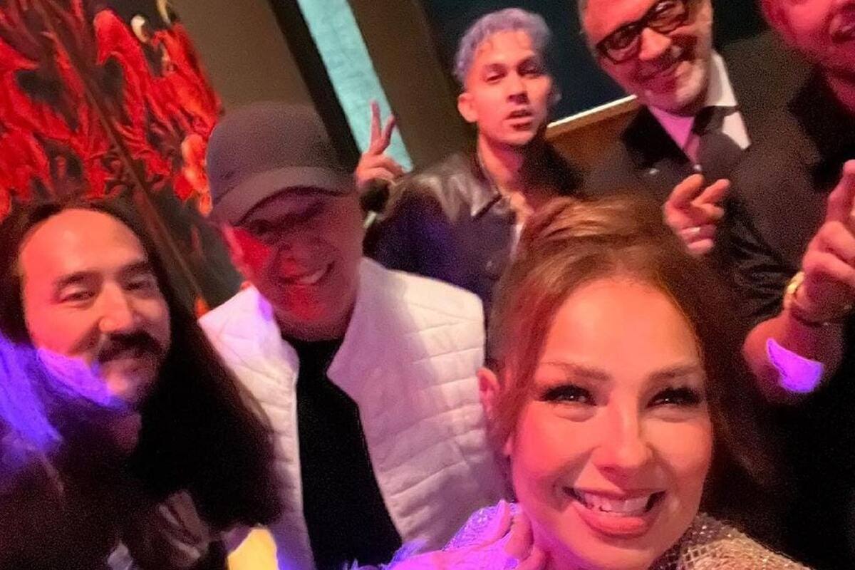 Thalía festeja su cumpleaños número 51 en “Gekko”, el restaurante de Bad Bunny