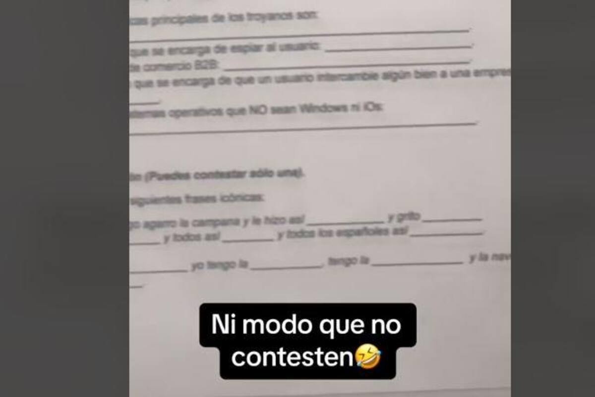 Maestra se vuelve viral por poner una pregunta en un examen citando a Yeri Mua