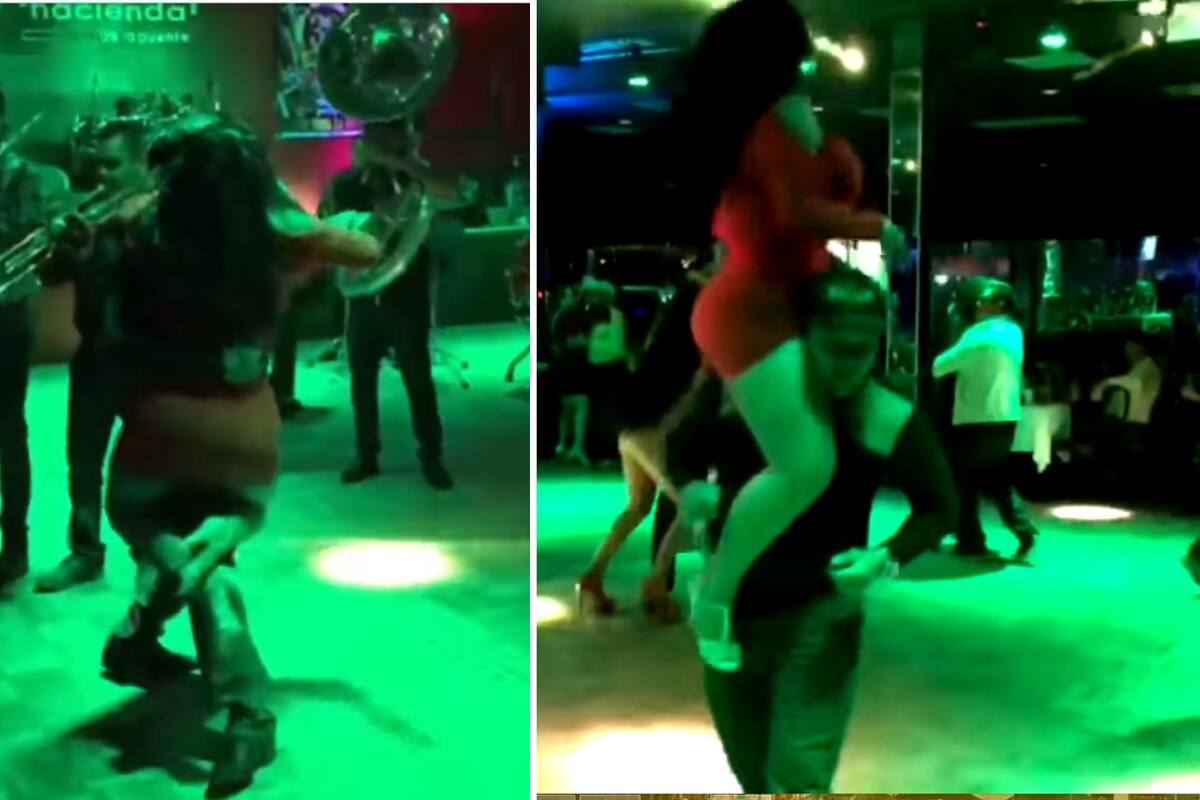 VIDEO: Pareja deja a todos con la boca abierta por su excéntrico baile de banda