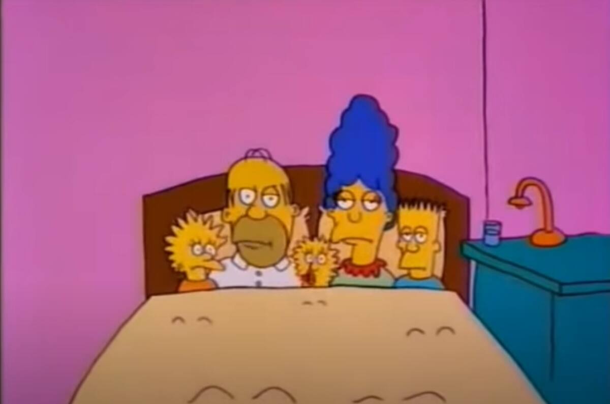 "Good night" fue el primer corto animado de Los Simpson.