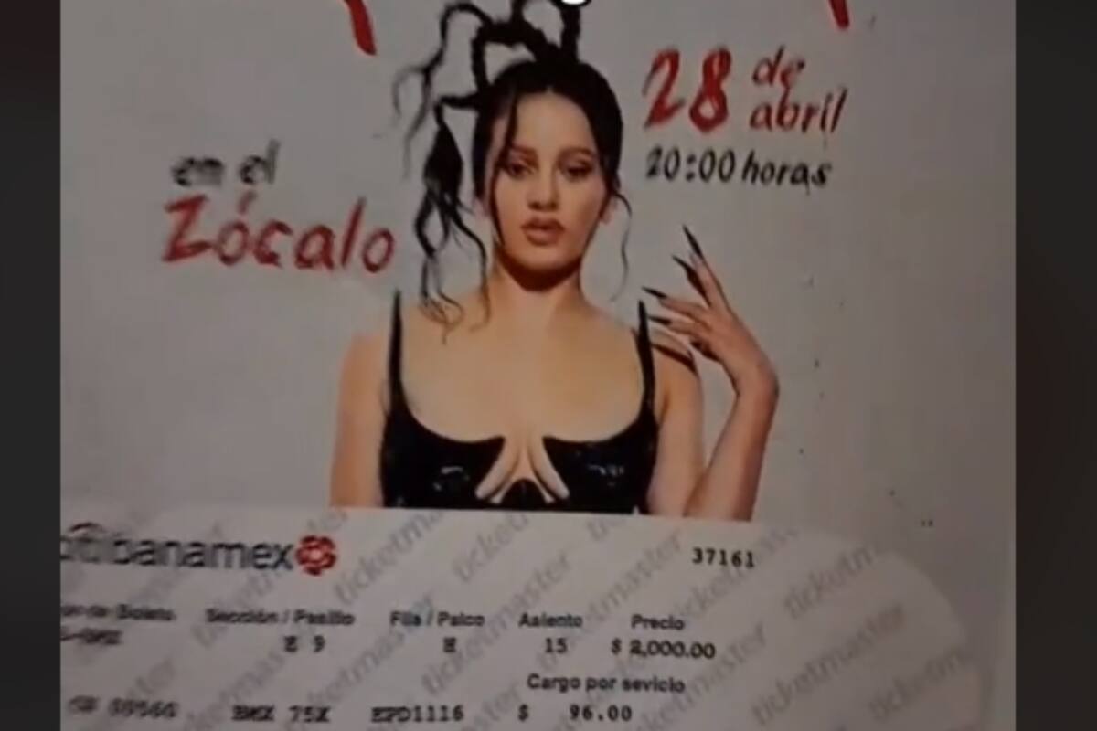 Estafan a joven que compró boleto para concierto gratuito de Rosalía en CDMX
