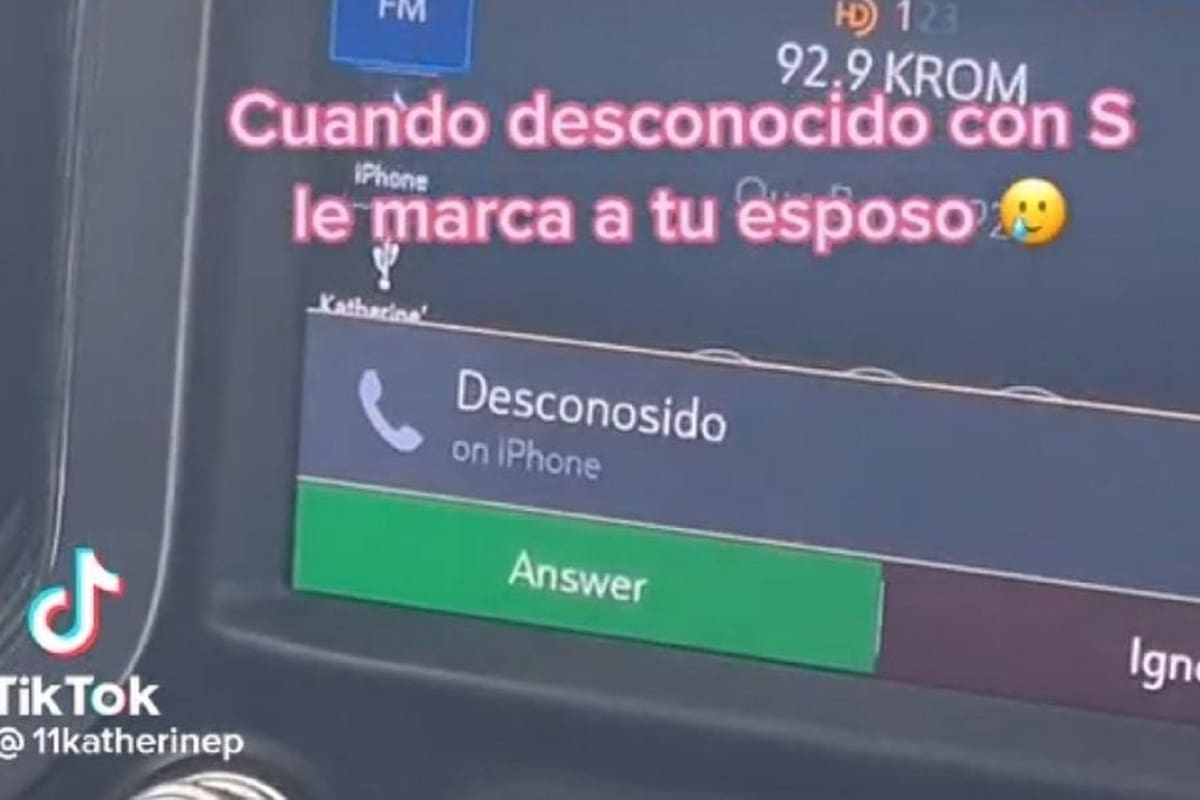 Mujer descubre a su esposo recibiendo la llamada de un número guardado como “Desconsido”