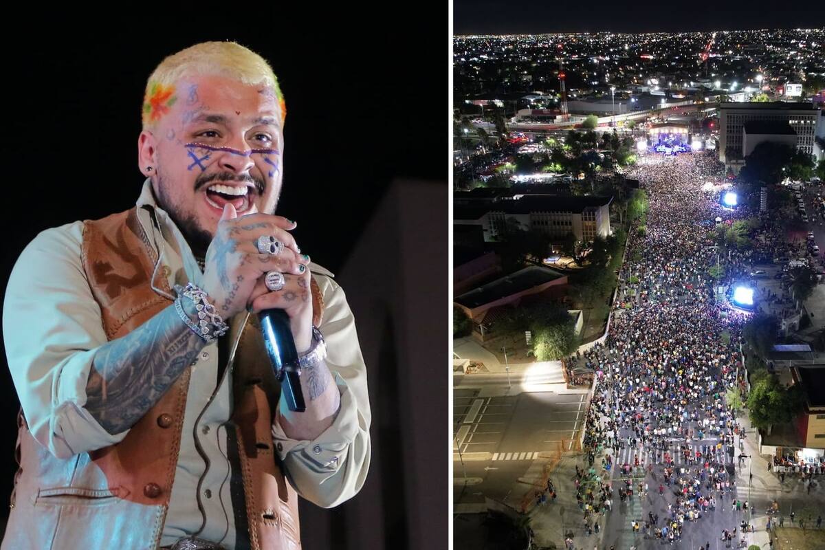 Christian Nodal reúne a más de 70 mil personas en cierre de Las Fiestas del Pitic