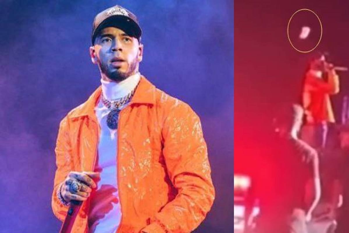 "La tonta con la peluca azul": Anuel AA estalla contra fan en medio de un concierto