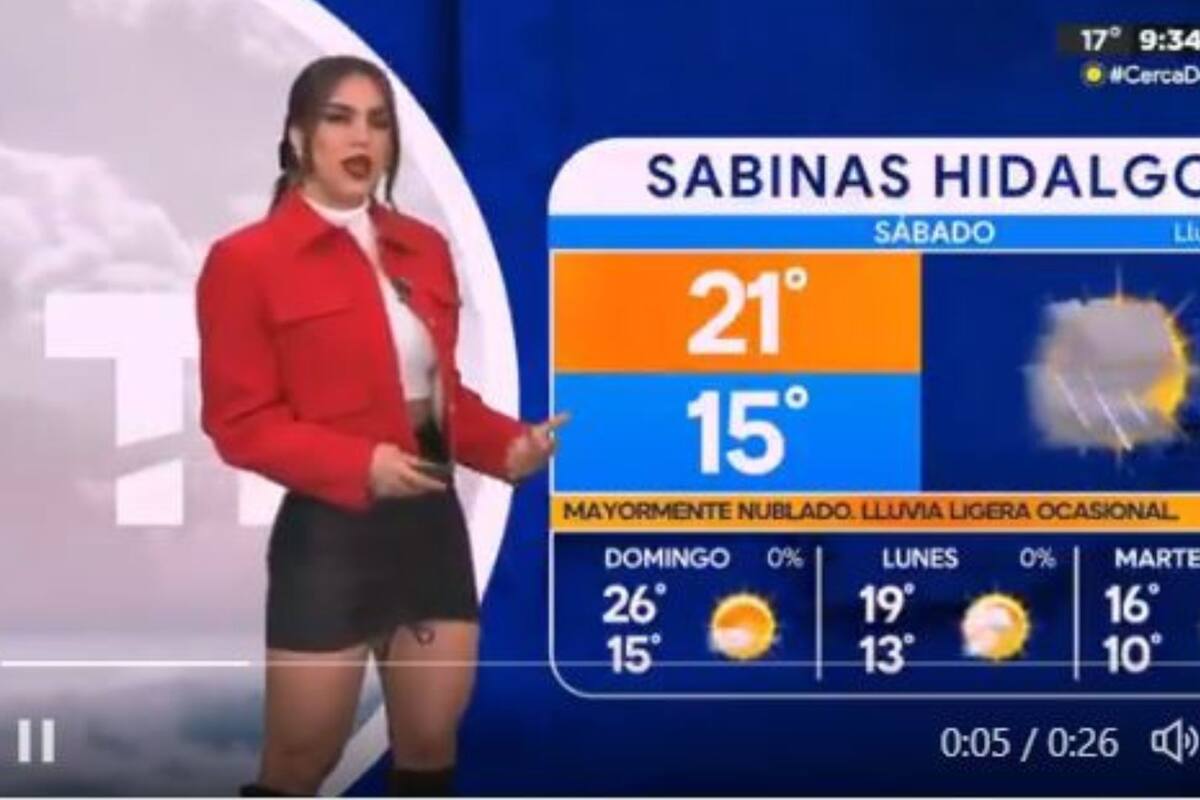 Jacky Ainley, presentadora de Multimedios, aclara su error viral durante el pronóstico del clima