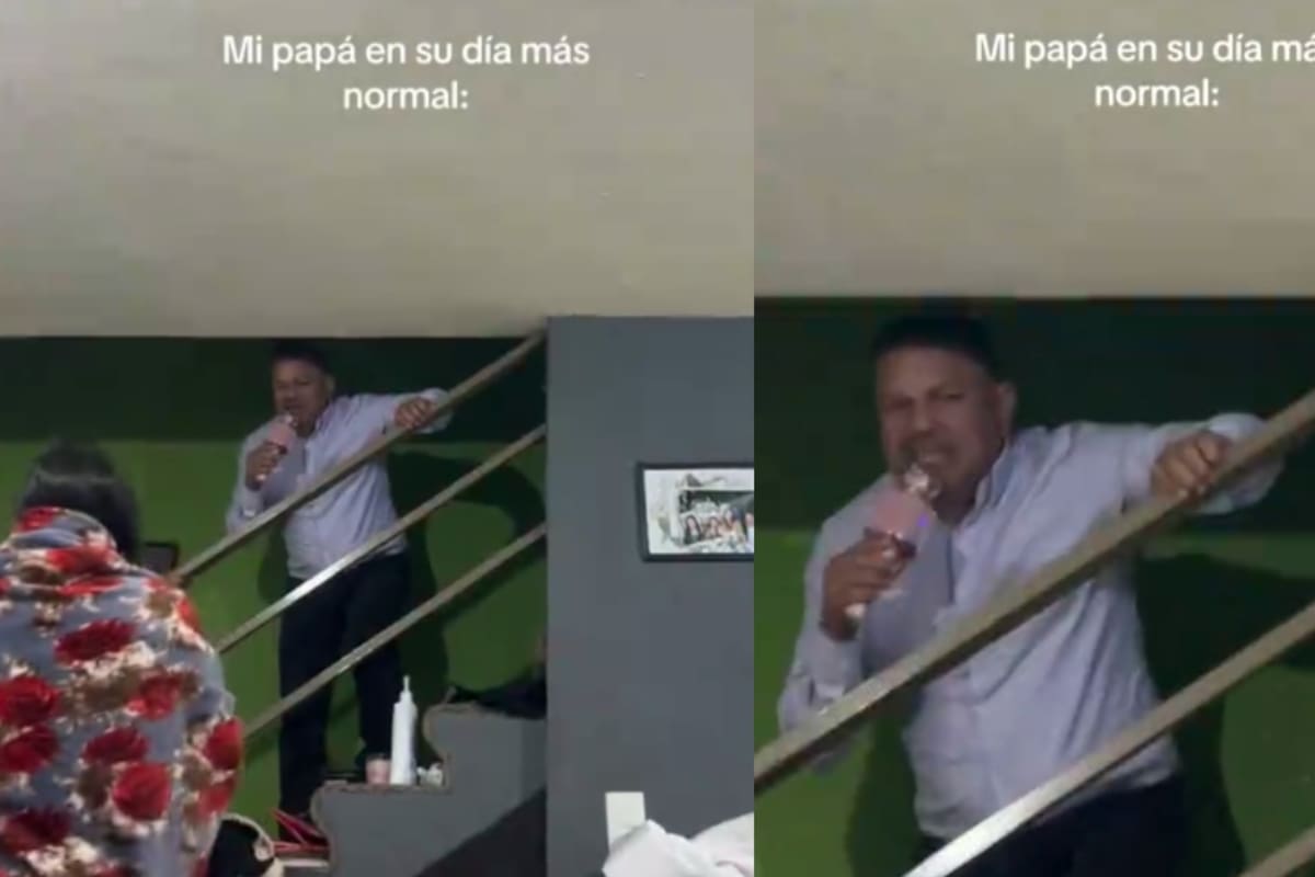 “Ella lava los platos así.”: hombre cautiva al narrar con micrófono como presentador de un reality de baile