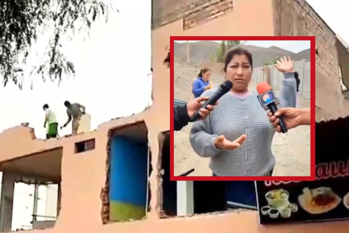 Mujer demuele su propia casa tras recibir orden de desalojo por parte de su EXSUEGRO