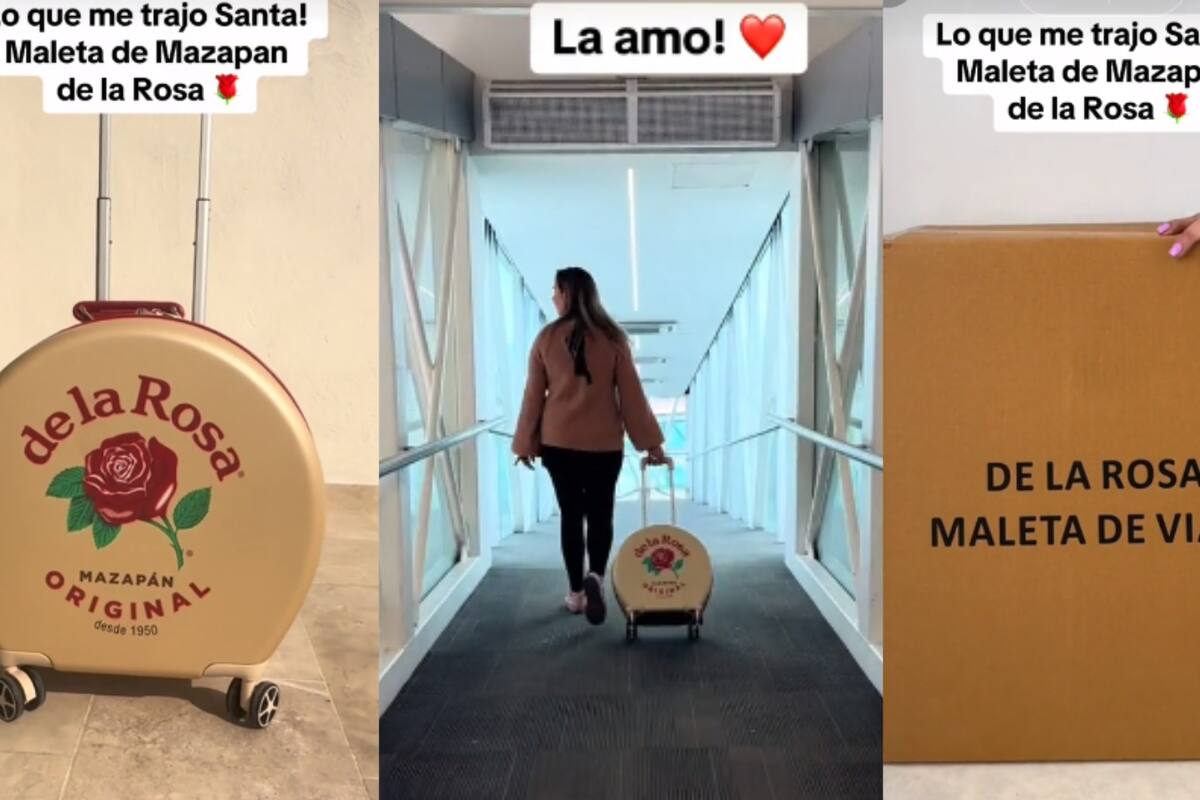 ¡Dulces de la Rosa sorprende con una maleta de viaje en forma de mazapán!