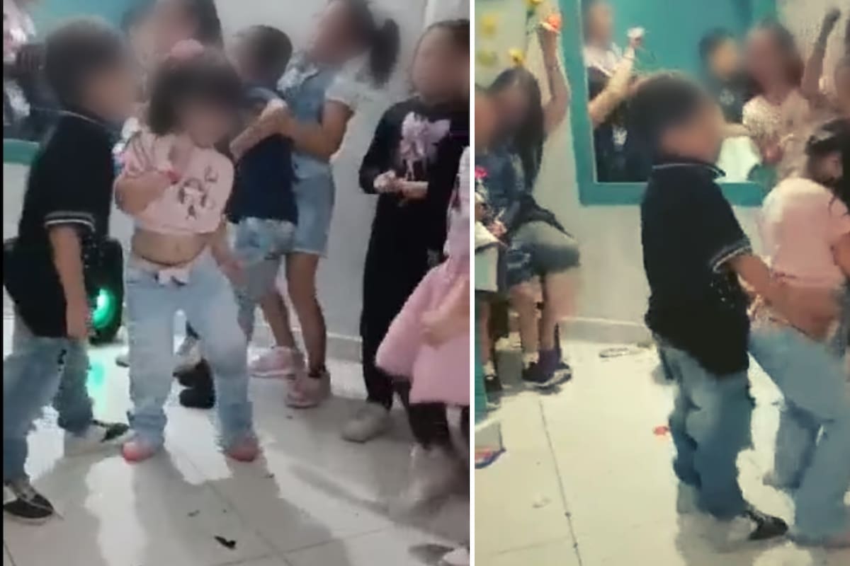 VIDEO VIRAL: Niña causa indignación por "perrearle" a un niño en fiesta infantil