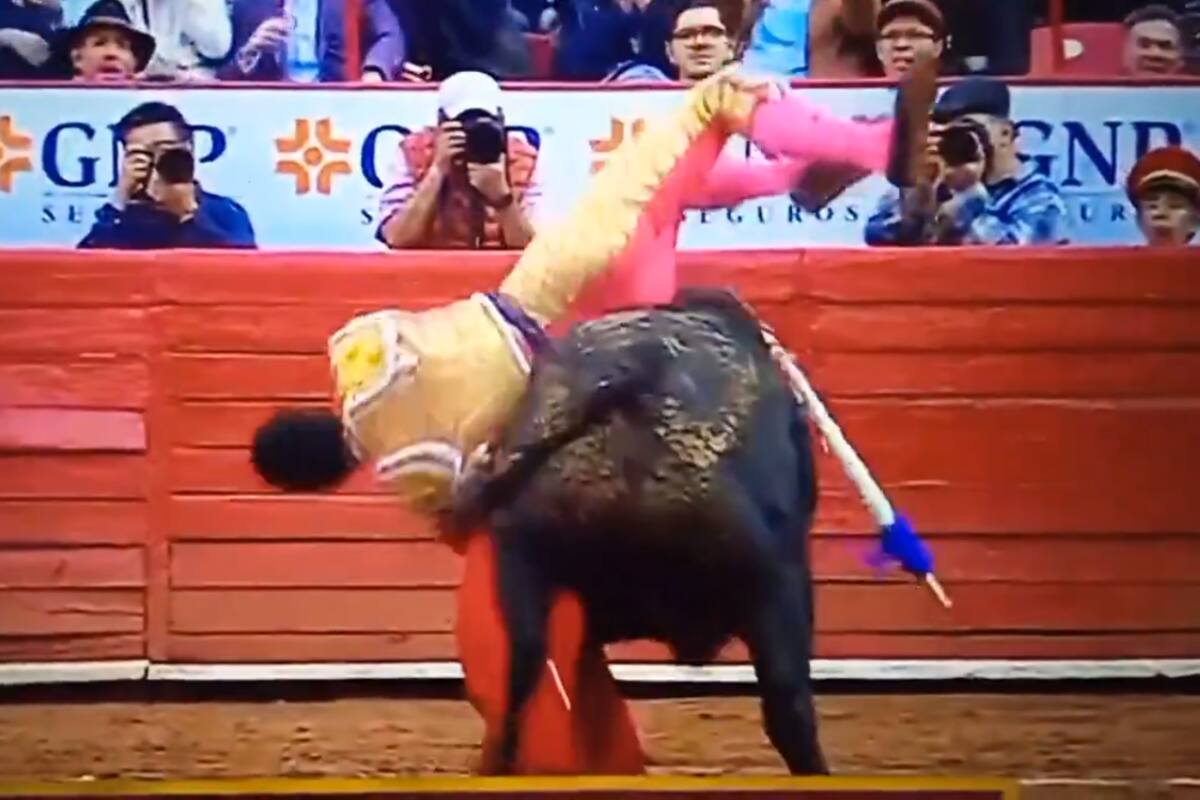 Torero mexicano sufre dramático accidente en medio del espectáculo