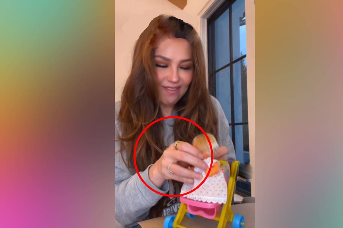 Thalía reaparece en TikTok y sin su anillo de matrimonio