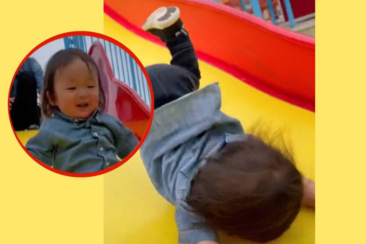 Tremendo trancazo se da un pequeño y desde ahí ya no confía en su papá