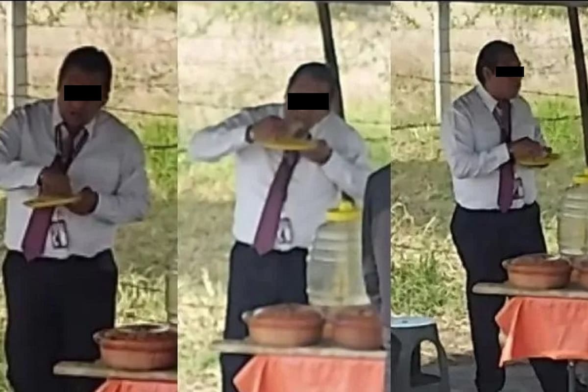 VIDEO: Exhiben a chofer de autobús que se bajó a comer tacos y dejó esperando a pasajeros