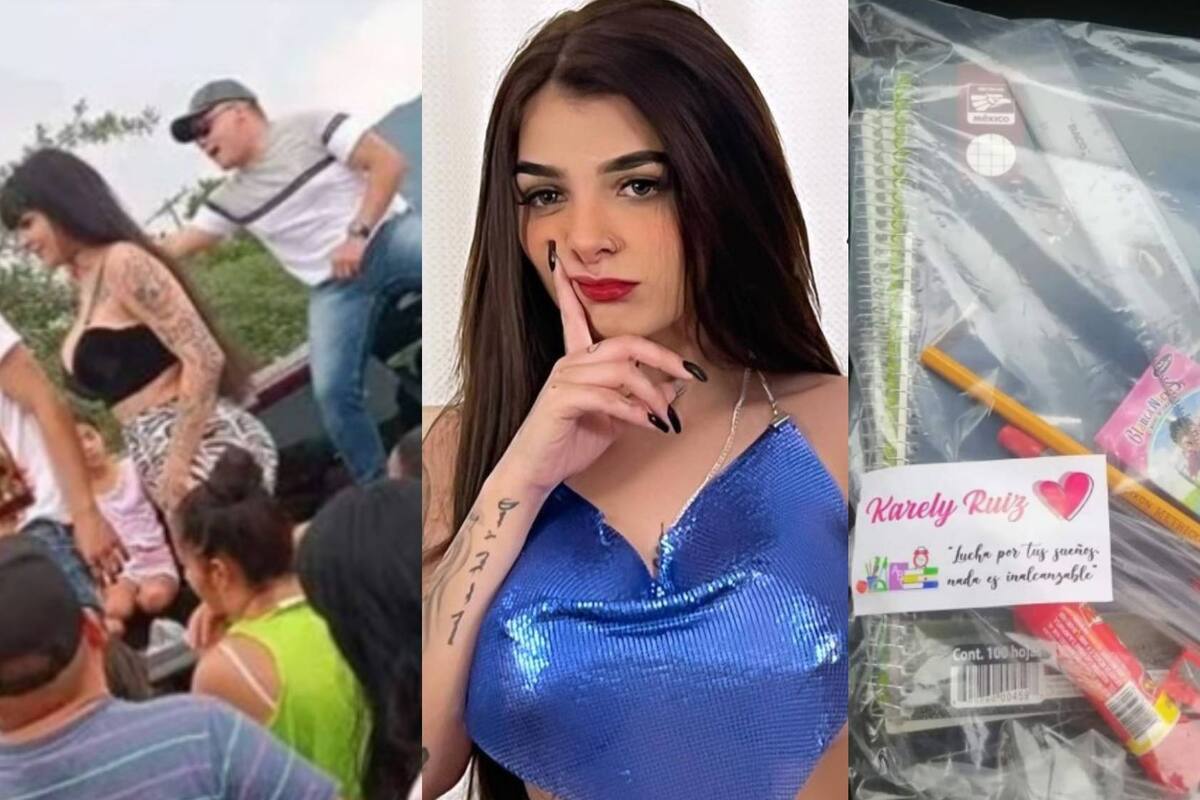 ¡Gran corazón! Karely Ruiz regala útiles escolares a estudiantes de escasos recursos
