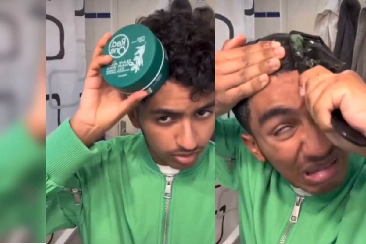 VIDEO: este joven no se puede despegar el peine del cabello por haber utilizado demasiada gel