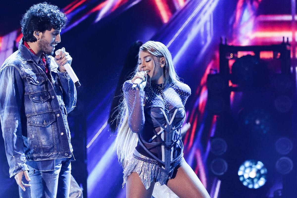 Así fue la presentación de Danna Paola y Sebastián Yatra en los Premios Juventud