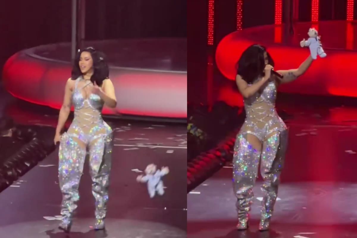 Cardi B responde al recibir un muñeco del Dr. Simi en su show en Austin: “¿Será mi cirujano?”