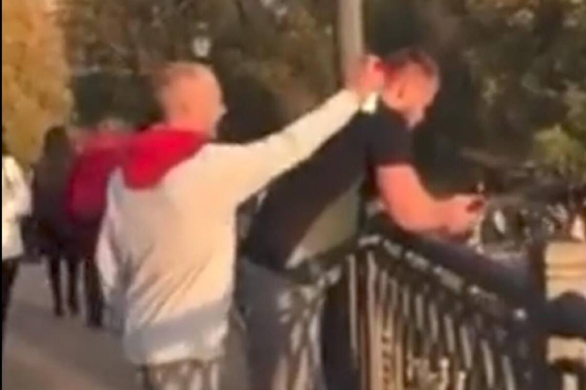 VIDEO VIRAL: Sujeto termina en el río tras hacer una broma pesada