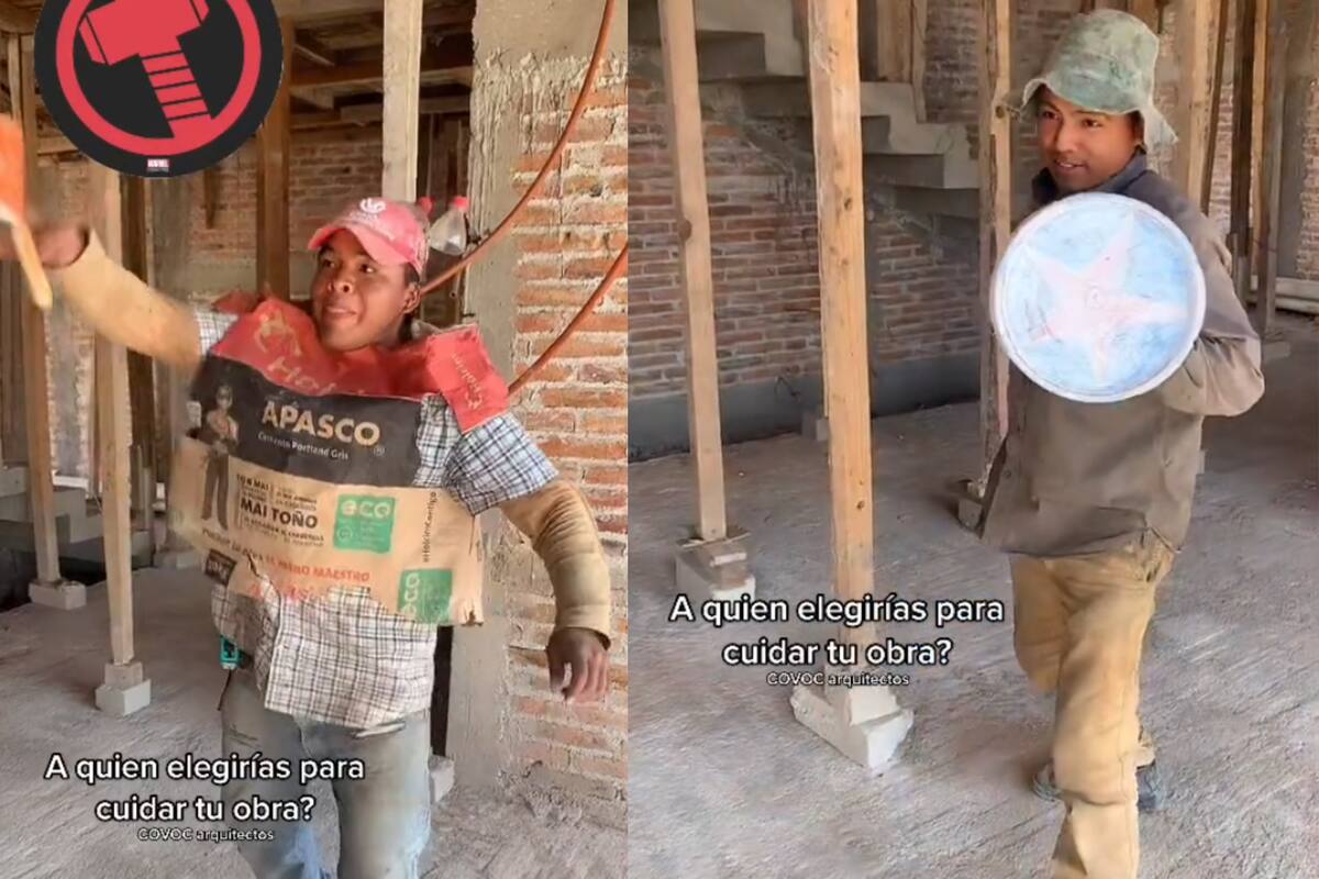 "Loza Vengers": Albañiles parodian a "Los Avengers" para promocionar su trabajo en TikTok