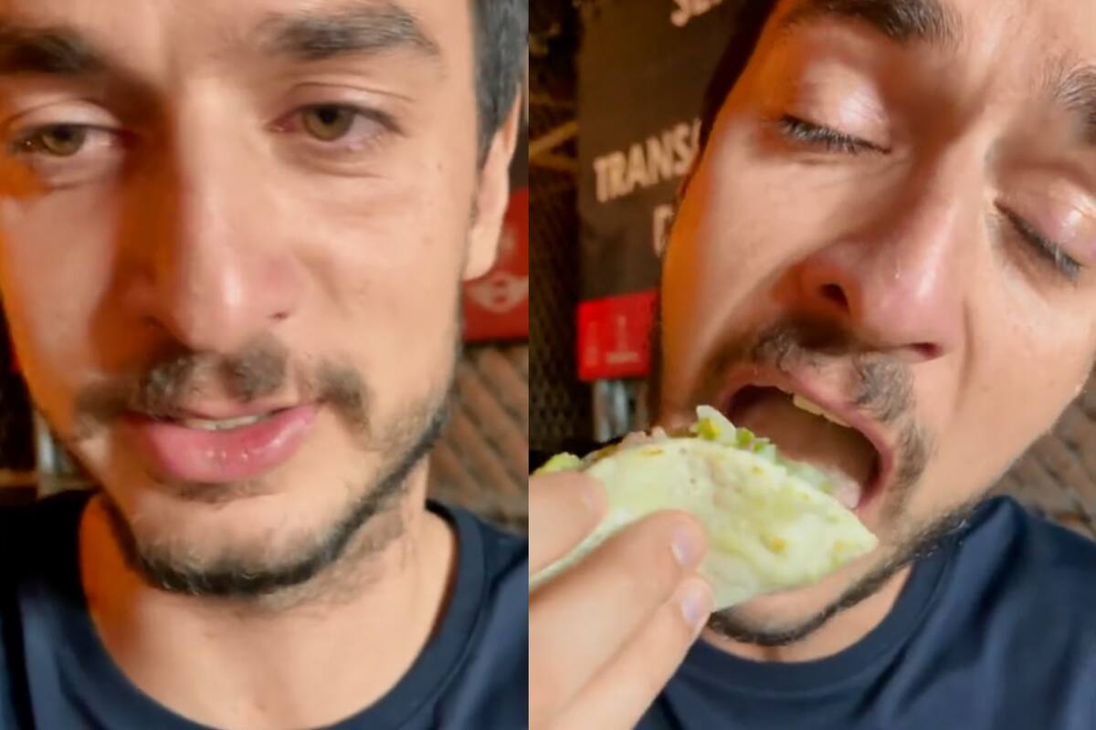 Extranjero alemán llora al probar los tacos por primera vez en México: "Es la mejor comida"