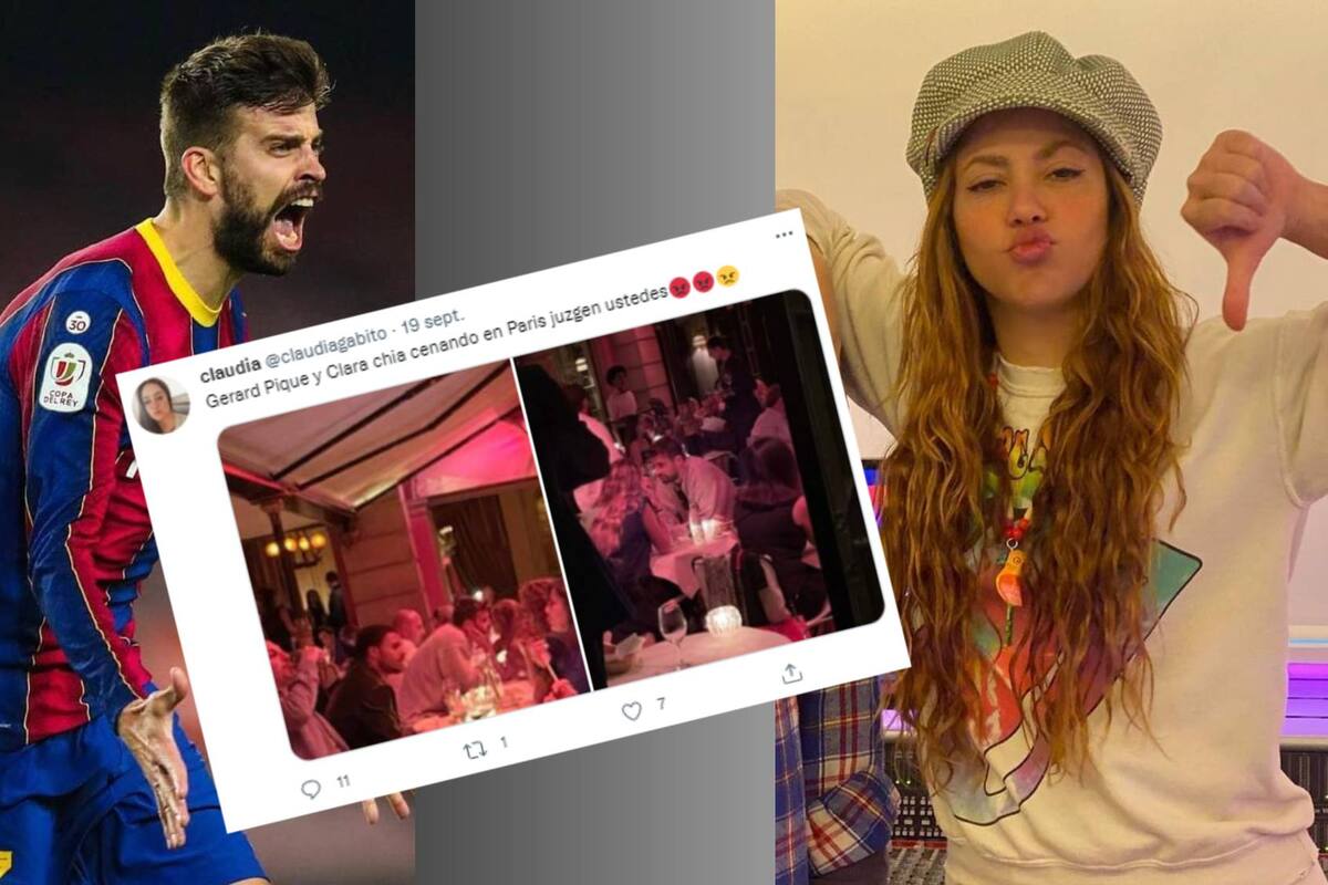 Recuerdan "Mon amour" de Shakira al captar a Piqué en restaurante de París con su novia