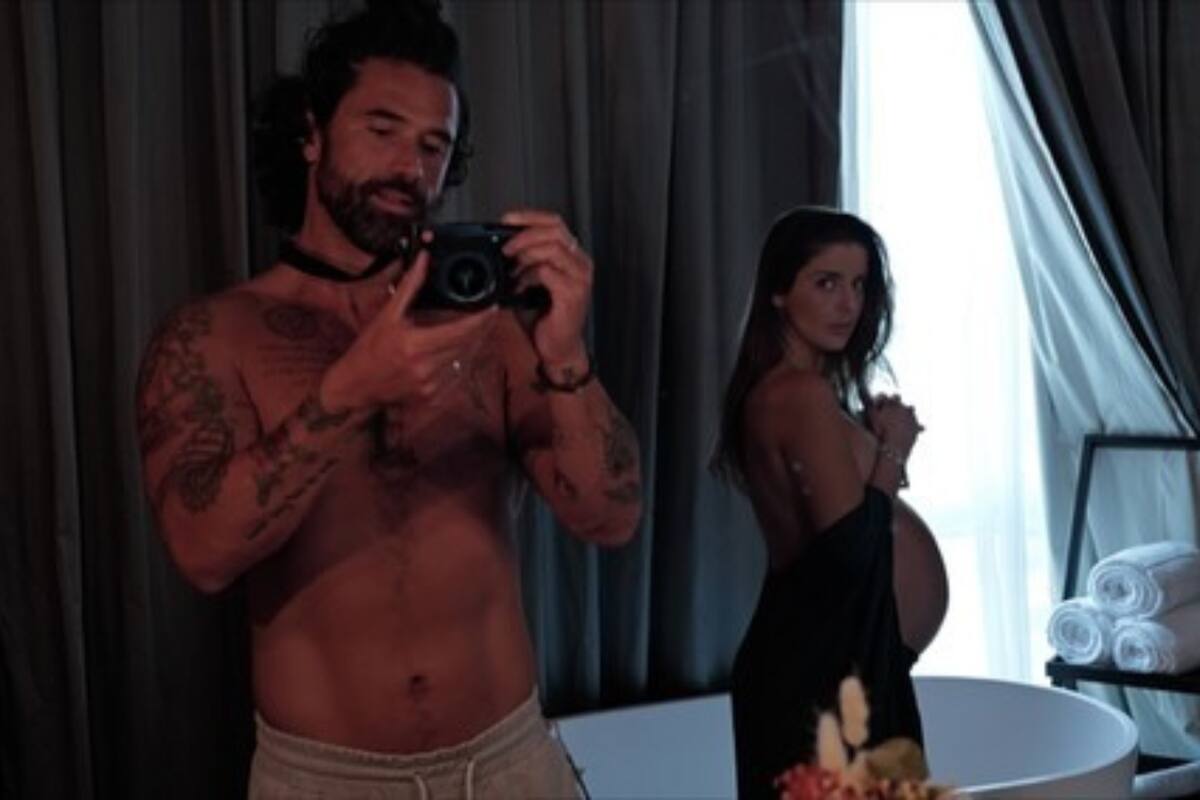 Michelle Renaud y Matías Novoa comparten fotografías íntimas de su embarazo