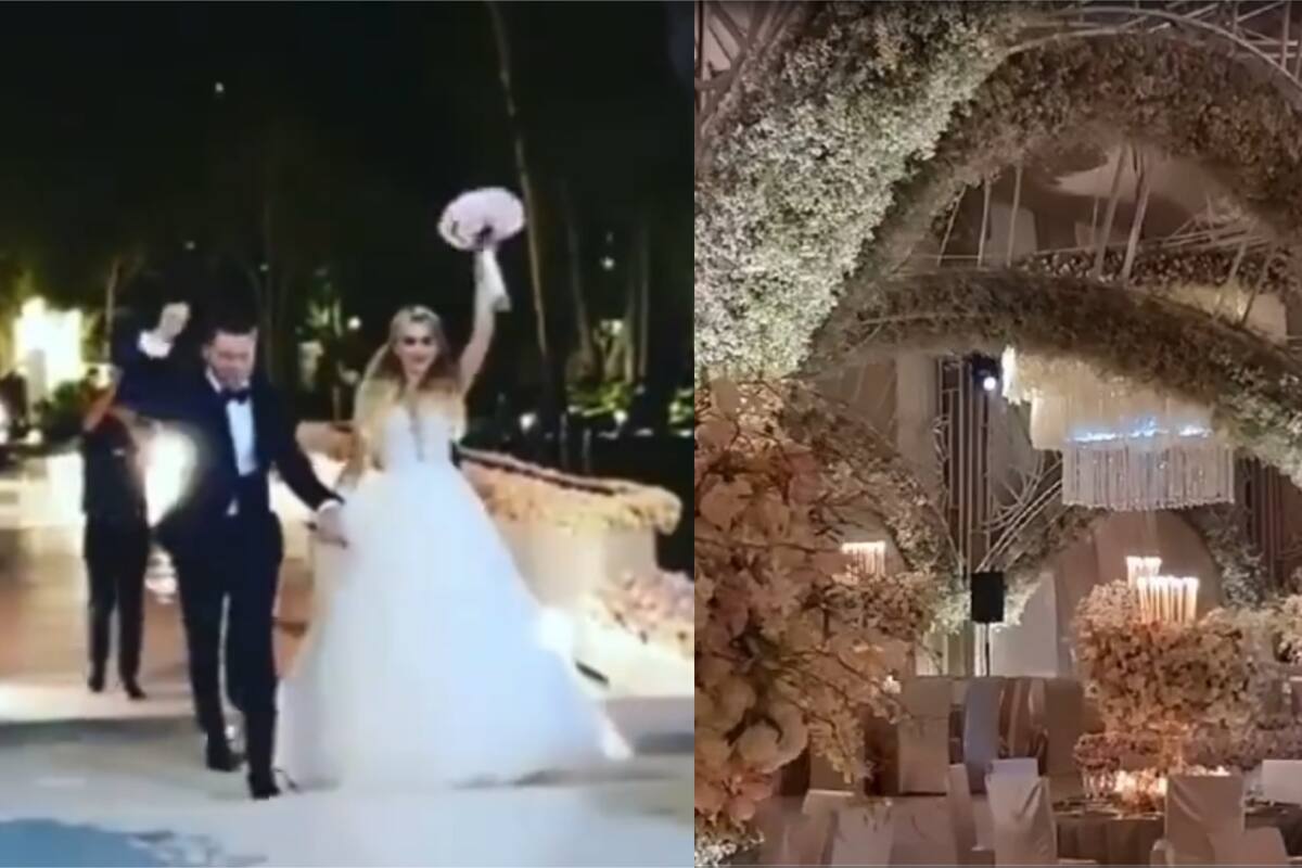 "Canelo" Álvarez convierte su rancho en un espectacular 'salón' para la recepción de su boda