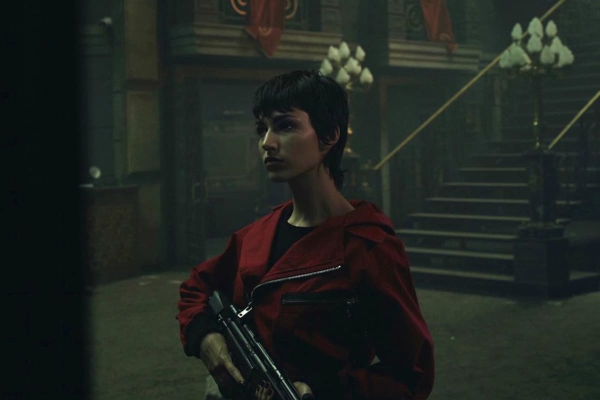 Úrsula Corberó y Miguel Ángel Silvestre graban "La Casa de Papel" en Lisboa