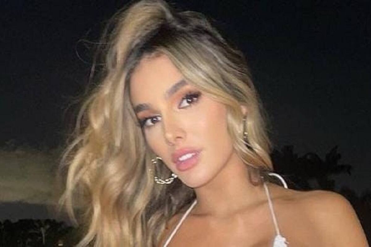 Lyna Pérez acentúa sus grandes encantos con su pequeño bikini de leopardo