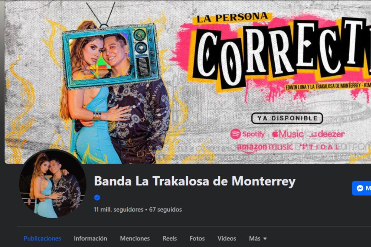 Fans de 'La Trakalosa de Monterrey' se quejan de que se use la foto de Kimberly flores en redes de la banda