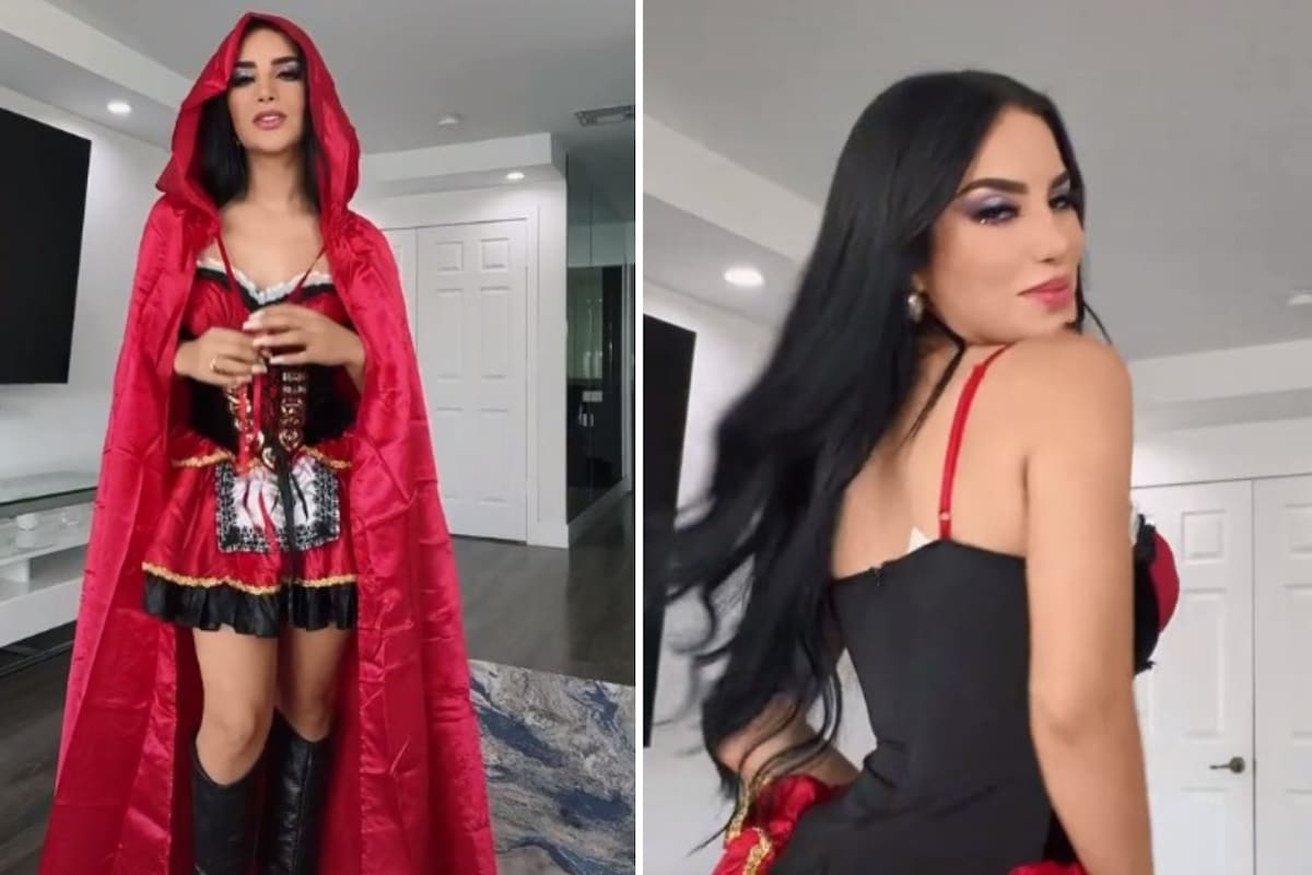 Kimberly Loaiza paraliza TikTok vestida de "Caperucita Roja"