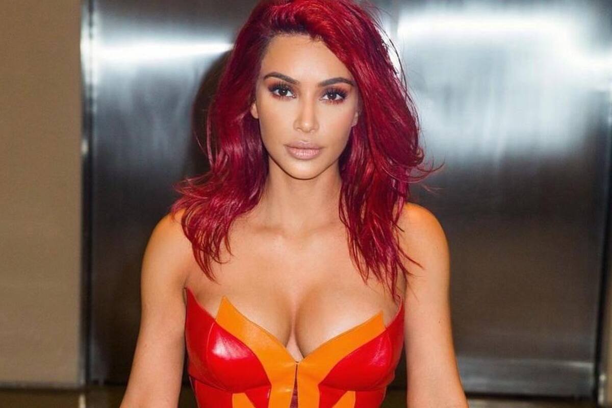 Kim Kardashian “on fire”, el sexy atuendo rojo de la socialité