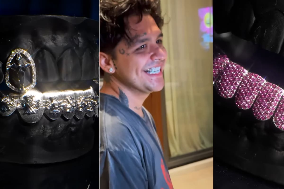 Christian Nodal sorprende con nueva dentadura personalizada